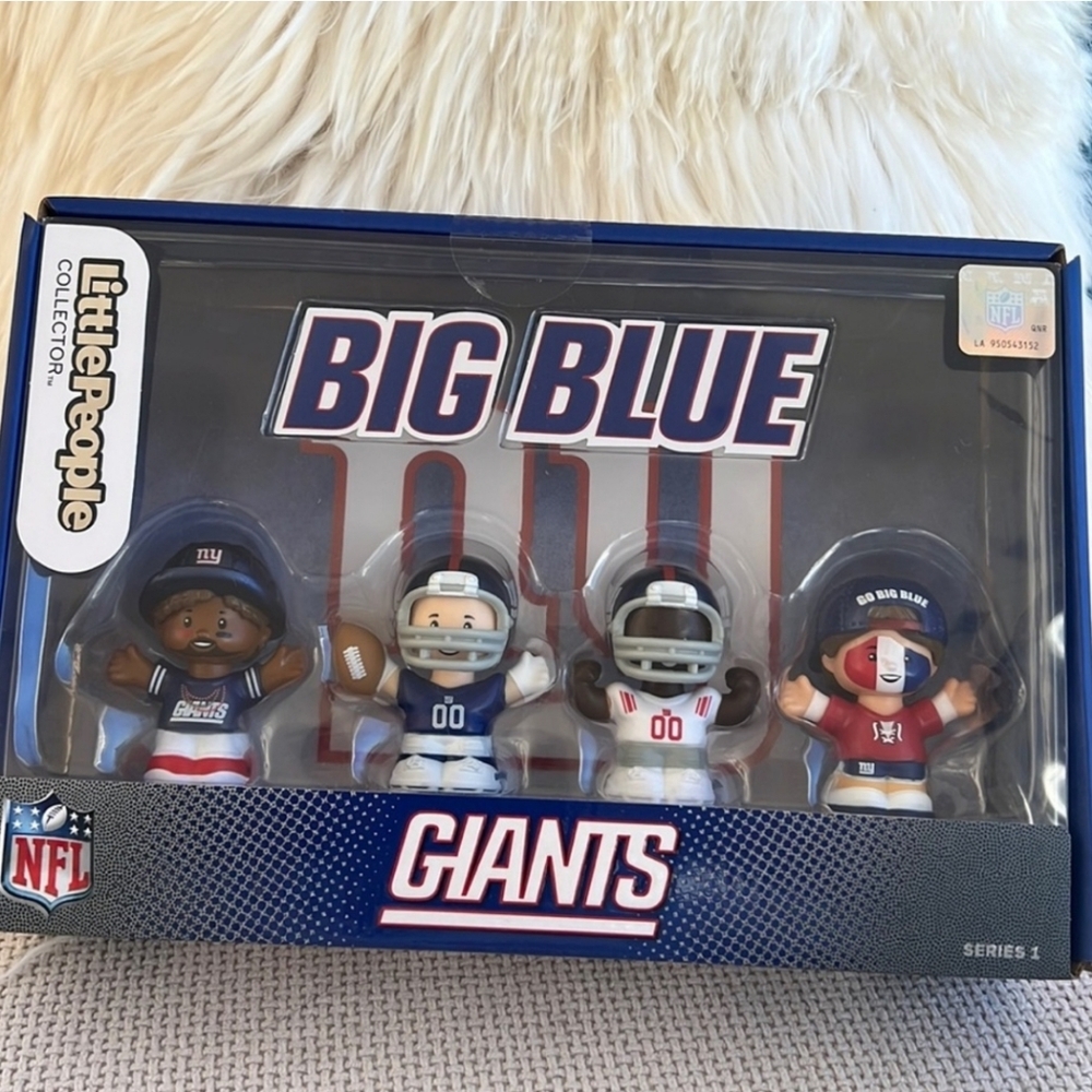 Little People NFL Giants Collector Set NWT